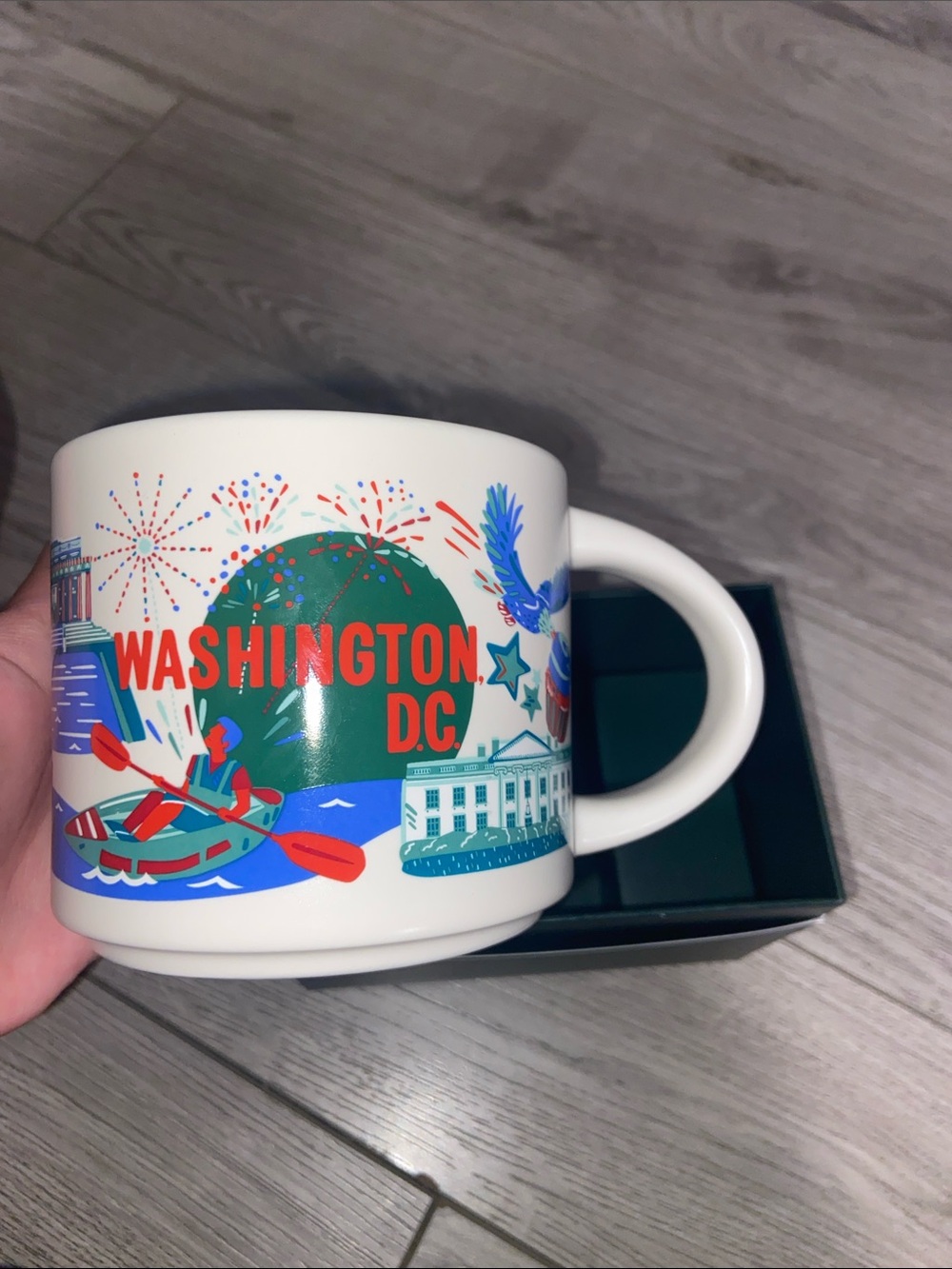 Starbucks White Washington D.C. City Mug.